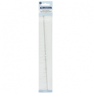 Beadalon ago infilaperle 27cm / Ø0.78mm per filo elastico argento
