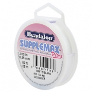 Beadalon filo infilaperle Supplemax Ultra diametro 0.25mm 25 metri bianco