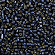 Perline Miyuki Delica 11/0 Duracoat silverlined dyed montana DB-2192