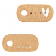 Espositori bigiotteria in cartoncino 'with ♥' marrone