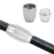 Componenti in acciaio inossidabile chiusura magnetica Ø5mm argento antico