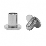 Componenti di metallo DQ viti maschio femmina argento antico