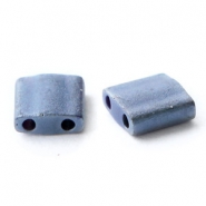 Perline Miyuki Tila 5x5mm Opaque matte gun metal grey TL5 - 2001