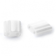 Perline Miyuki Tila 5x5mm Ceylon pearl white TL5 - 420