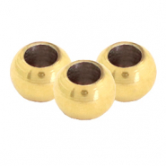 Perline in acciaio inossidabile 6mm oro