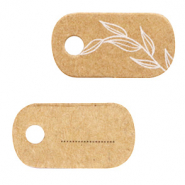 Espositori bigiotteria in cartoncino con disegno floreale marrone