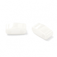 Perline Miyuki tila met&agrave; 5x2.3mm Ceylon white pearl HTL-420