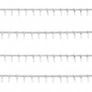 Componenti in acciaio inossidabile catena a rol&ograve; spike argento - bianco