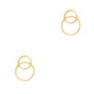 Ciondoli in acciaio inossidabile distanziatore anellini oro