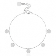 Bracciali in acciaio inossidabile con piastre argento