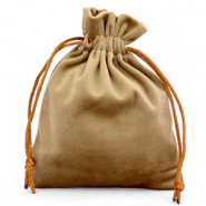 Sacchetto in velluto marrone