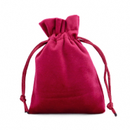 Sacchetto in velluto rosso vino di porto