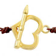 Componenti in acciaio inossidabile chiusura a forma T cuore oro