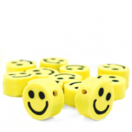 Perline di polimero smiley giallo