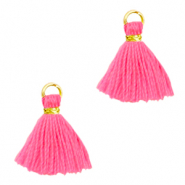 Nappine 1cm oro-rosa neon