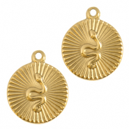 Ciondoli in acciaio inossidabile serpente oro