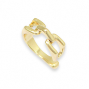 Metallo TQ in ottone orecchini ear cuff oro