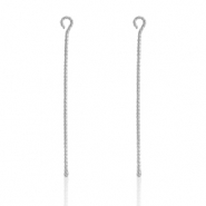 Componenti in acciaio inossidabile chiodino a occhiello 50mm argento