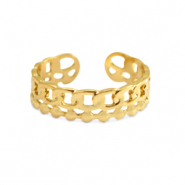 Anelli in acciaio inossidabile oro