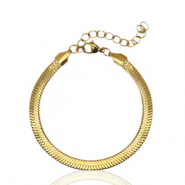 Bracciali in acciaio inossidabile catena a serpente oro