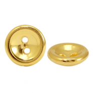 Perline di metallo DQ bottone 10mm oro (privo di nichel)