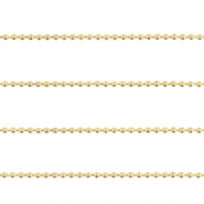 Componenti di metallo DQ catena a palline sfaccettate 2mm oro (privo di nichel)