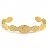 Bracciali in acciaio inossidabile bangle sole oro