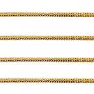 Componenti in acciaio inossidabile catena serpente 1.6mm oro