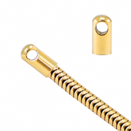 Componenti in acciaio inossidabile terminale per catena serpente Ø3.4mm oro