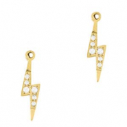 Ciondoli in acciaio inossidabile fulmine oro