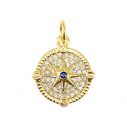 Metallo TQ in ottone ciondolo stella oro