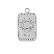 Ciondoli in acciaio inossidabile La Luna 'Power' argento