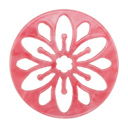 Pendenti in resina mandala rosa pallido