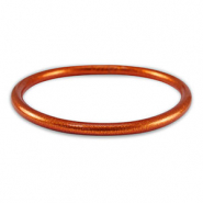 Braccialetti tempio buddista 5mm taglia M arancio bruciato