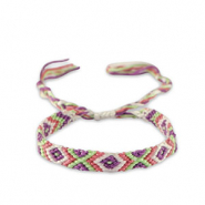 Braccialetti alla moda viola vittoriano-bianco
