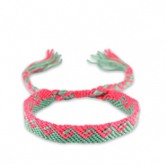 Braccialetti alla moda rosa neon-turchese