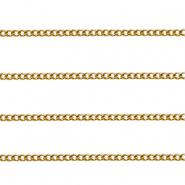 Componenti in acciaio inossidabile catena a rol&ograve; grumetta oro