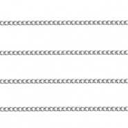 Componenti in acciaio inossidabile catena a rol&ograve; grumetta argento