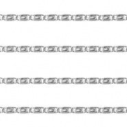 Componenti in acciaio inossidabile catena a rol&ograve; maglia corda argento