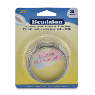 Beadalon Filo stile tedesco semitondo 20Gauge argento