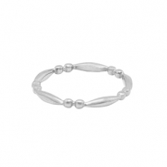 Anelli in acciaio inossidabile argento