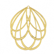 Ciondoli in acciaio inossidabile boh&eacute;mien fiore oro