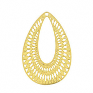 Ciondoli in acciaio inossidabile boh&eacute;mien goccia oro