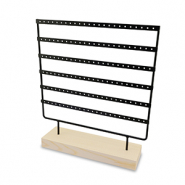 Espositore per bigiotteria per orecchini natural-nero