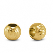 Perline in acciaio inossidabile 8mm oro