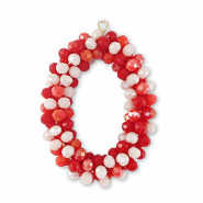 Orecchini sfaccettati ovale multicolore&nbsp;