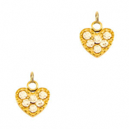 Ciondoli in acciaio inossidabile cuore oro