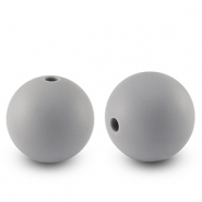 Perline di silicone 15mm grigio