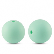 Perline di silicone 15mm menta verde