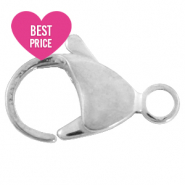 Componenti in acciaio inossidabile chiusura moschettone 15 mm argento